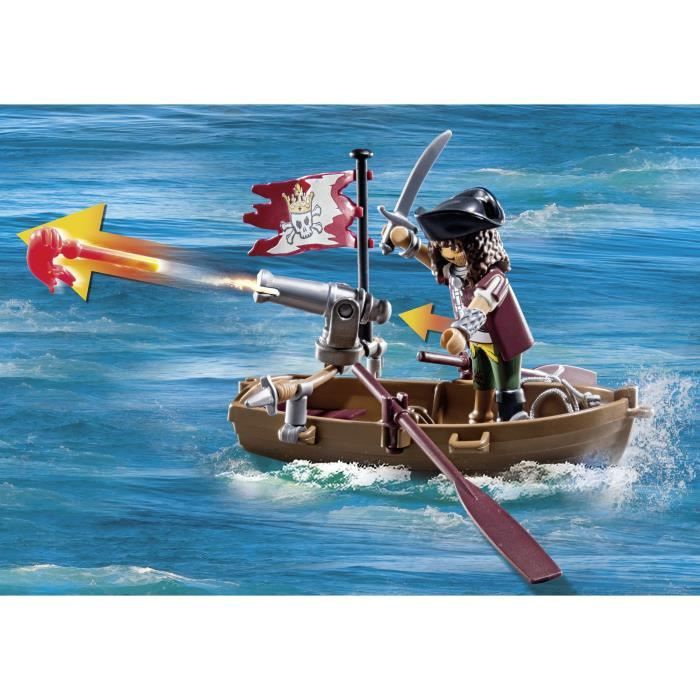 PLAYMOBIL 71419 Pirate with giant octopus - Pirates - With a pirate, a cannon, a giant octopus monster - Ages 4 and up