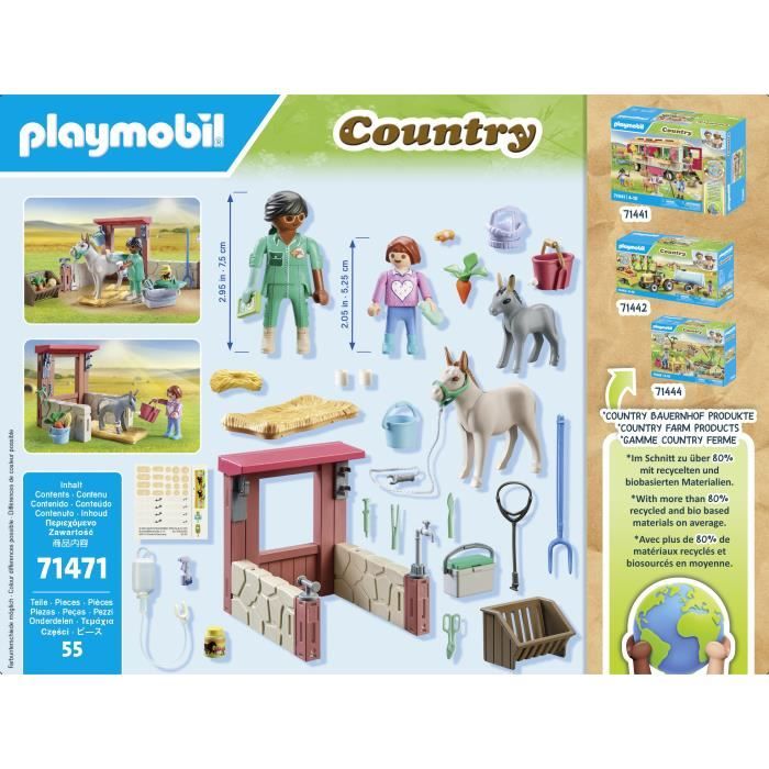 PLAYMOBIL 71471 Veterinarian with farm animals