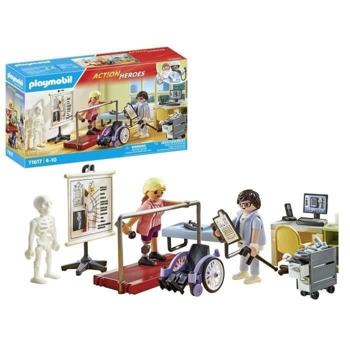 PLAYMOBIL 71617 Physiotherapy Workshop, Hospital, Action Heroes, 69 pieces, Ages 4 and up