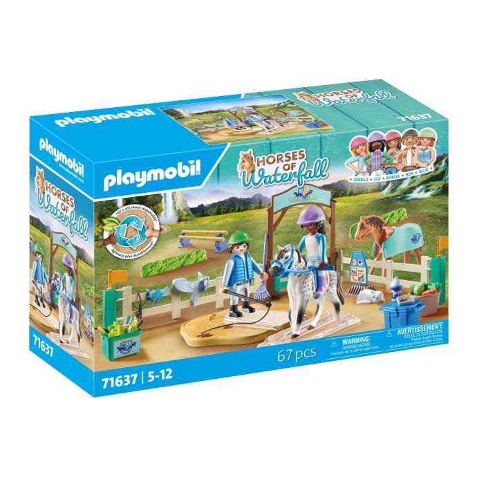 PLAYMOBIL 71637 Horses of Waterfall Riding Arena, 67 pieces, Ages 5+