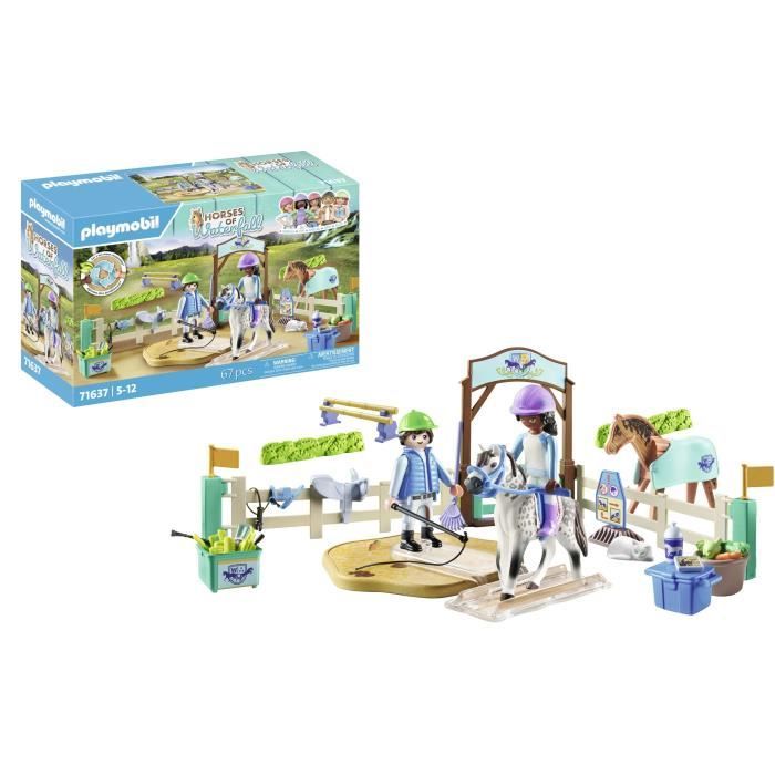 PLAYMOBIL 71637 Horses of Waterfall Riding Arena, 67 pieces, Ages 5+