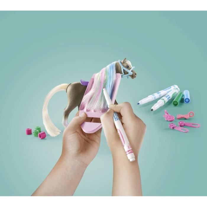 PLAYMOBIL 71640 Horsewoman with Horse Mane to Color, Horses of Waterfall, 19 Pieces Ages 5 and up