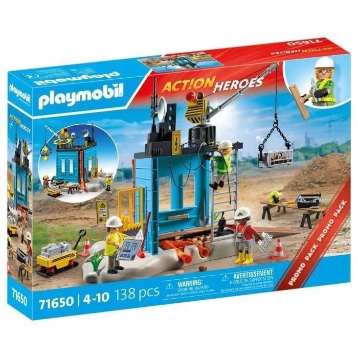 PLAYMOBIL - 71650 - Workers and construction site