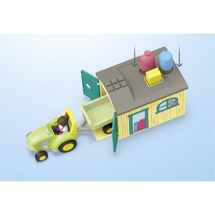 PLAYMOBIL Junior 71656 Farm tractor and animals, characters, For baby and child, From 18 months