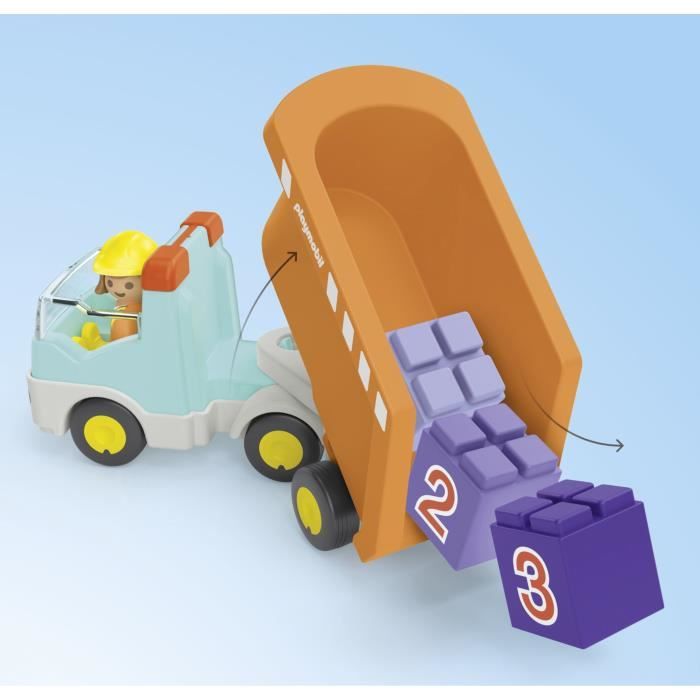 PLAYMOBIL Junior 71685 Dump Truck, Ages 12 months and up