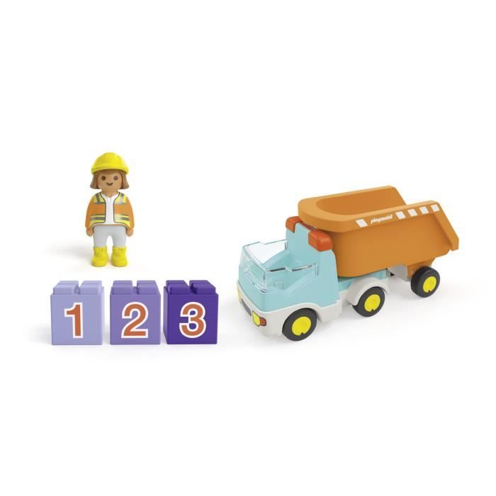 PLAYMOBIL Junior 71685 Dump Truck, Ages 12 months and up