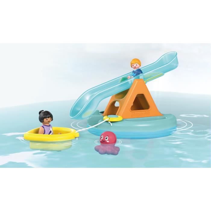 PLAYMOBIL Junior 71687 Island with water slideIncludes two figures, a baby octopus and accessories - From 1 year old