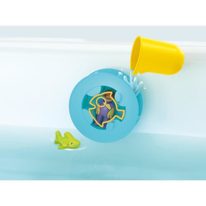 PLAYMOBIL Junior 71688 Water Wheel with Baby Shark Includes figure, baby shark and water wheel - Ages 1 and up
