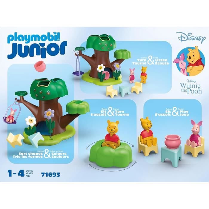PLAYMOBIL JUNIOR 71693 Winnie the Pooh and Piglet with cabin