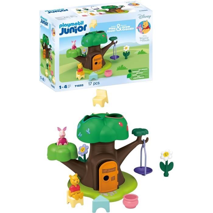 PLAYMOBIL JUNIOR 71693 Winnie the Pooh and Piglet with cabin