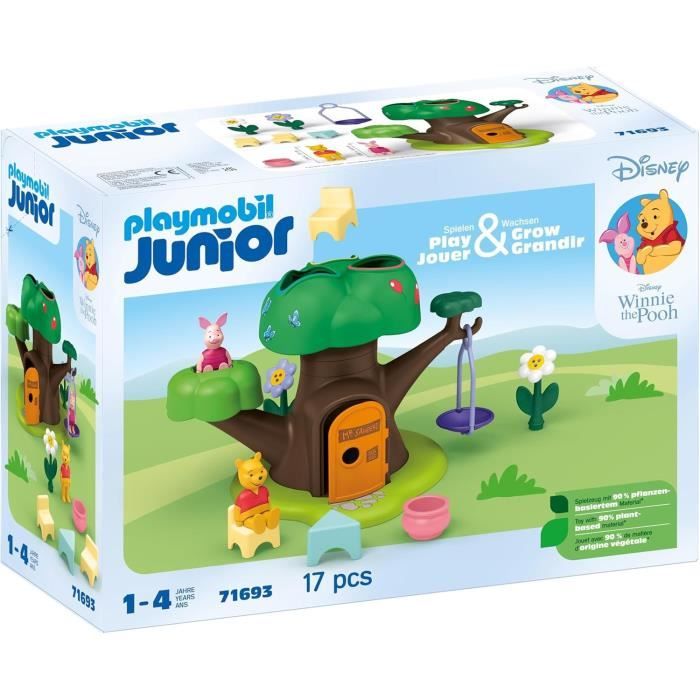 PLAYMOBIL JUNIOR 71693 Winnie the Pooh and Piglet with cabin