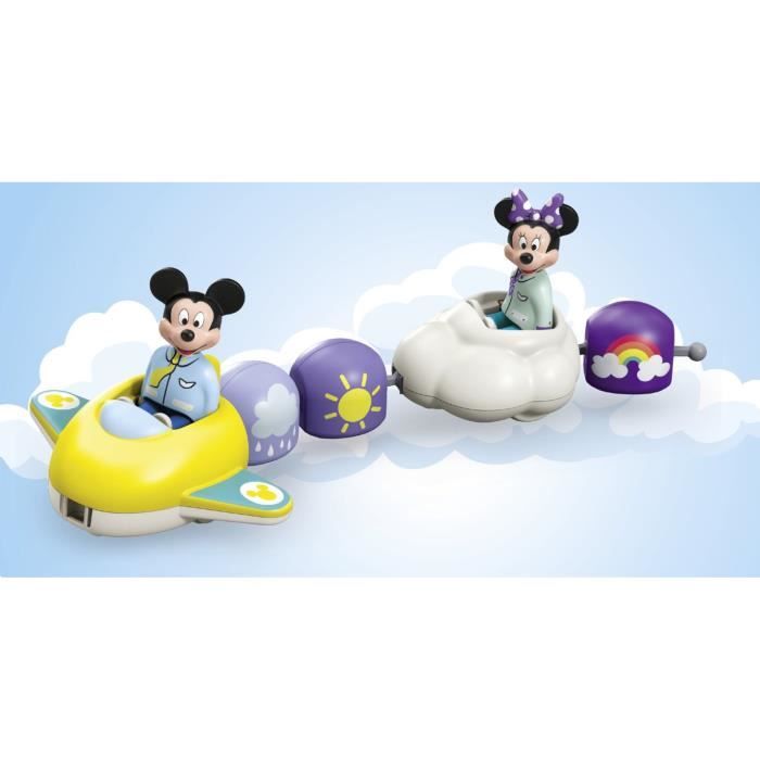 PLAYMOBIL 71697 Mickey and Minnie's Cloud Train - Disney - Includes Minnie, Mickey and a cloud plane-train - Ages 1 and up