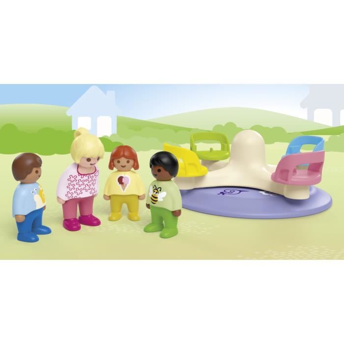 PLAYMOBIL Junior 71701 Children and turnstile - Includes four figures and a turnstile - From 1 year old