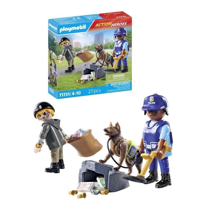 PLAYMOBIL 71731 Police Dog and Thief