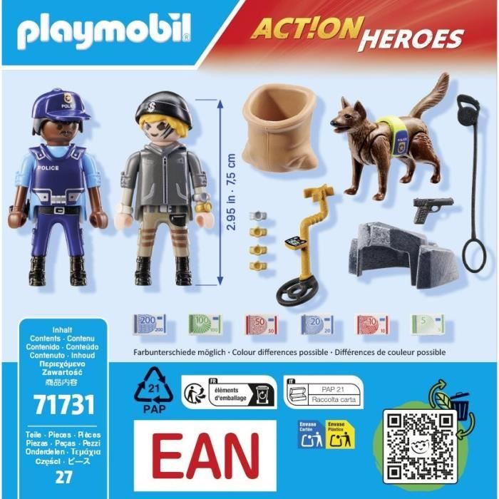PLAYMOBIL 71731 Police Dog and Thief