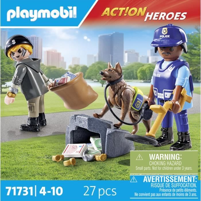 PLAYMOBIL 71731 Police Dog and Thief