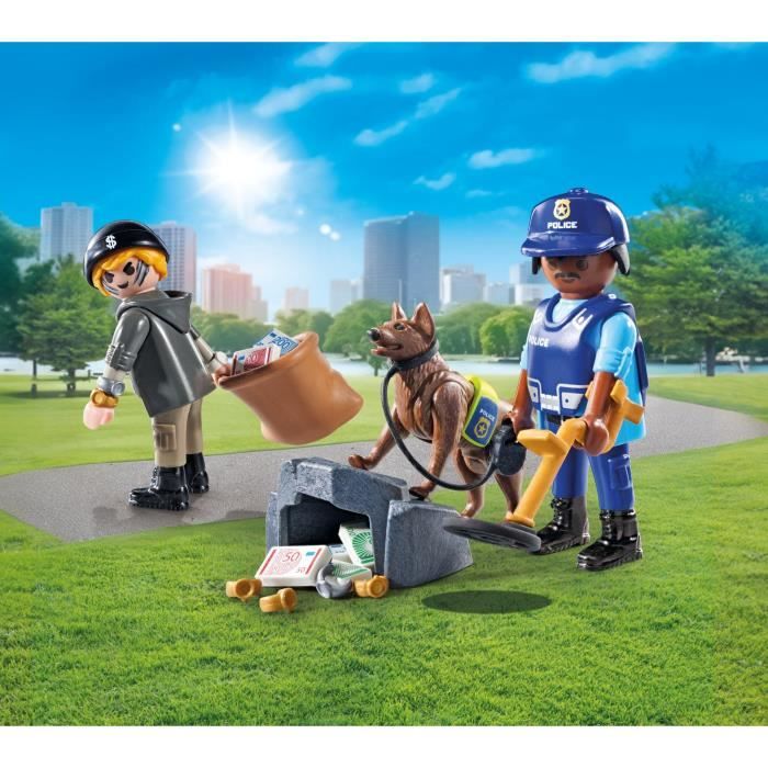 PLAYMOBIL 71731 Police Dog and Thief