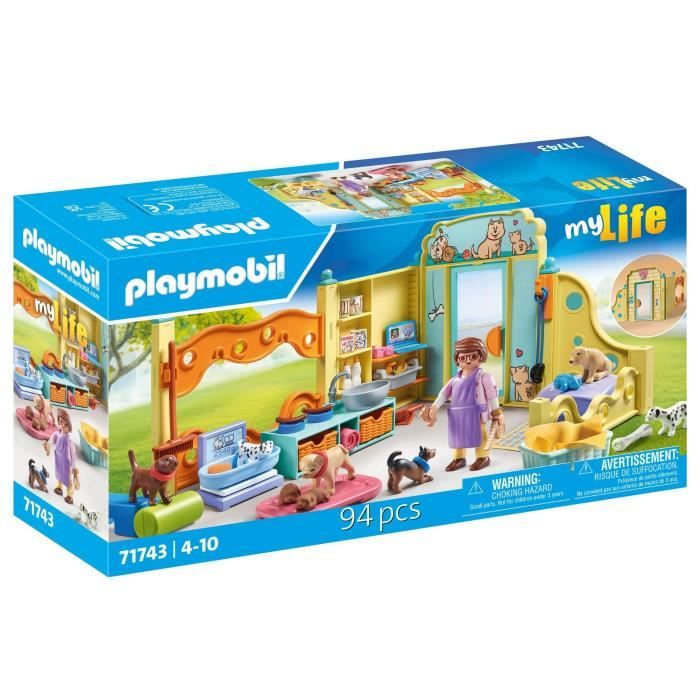 PLAYMOBIL 71743 Care center: 8 dogs and caregiver