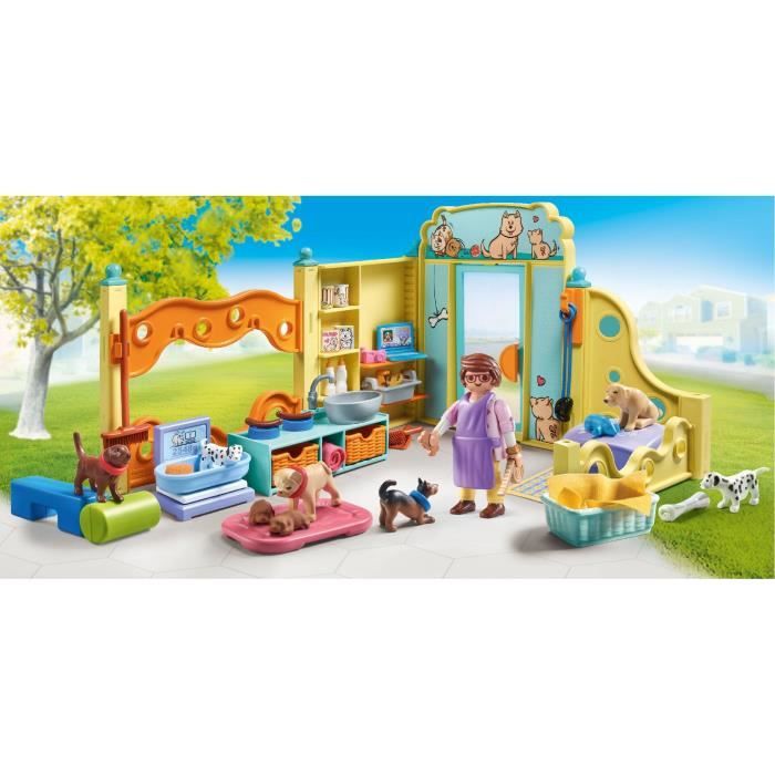 PLAYMOBIL 71743 Care center: 8 dogs and caregiver