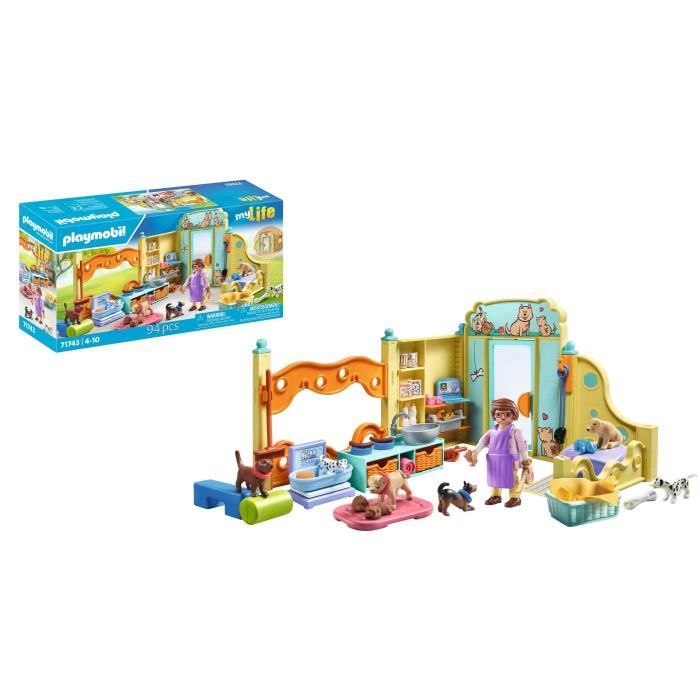 PLAYMOBIL 71743 Care center: 8 dogs and caregiver