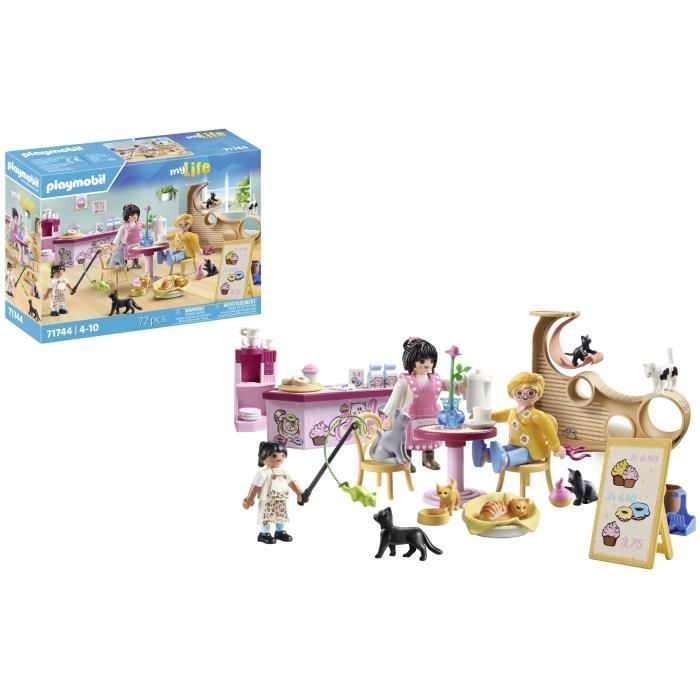 PLAYMOBIL 71744 Cat bar with 6 cats and characters