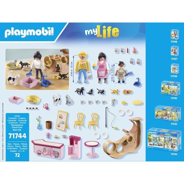 PLAYMOBIL 71744 Cat bar with 6 cats and characters