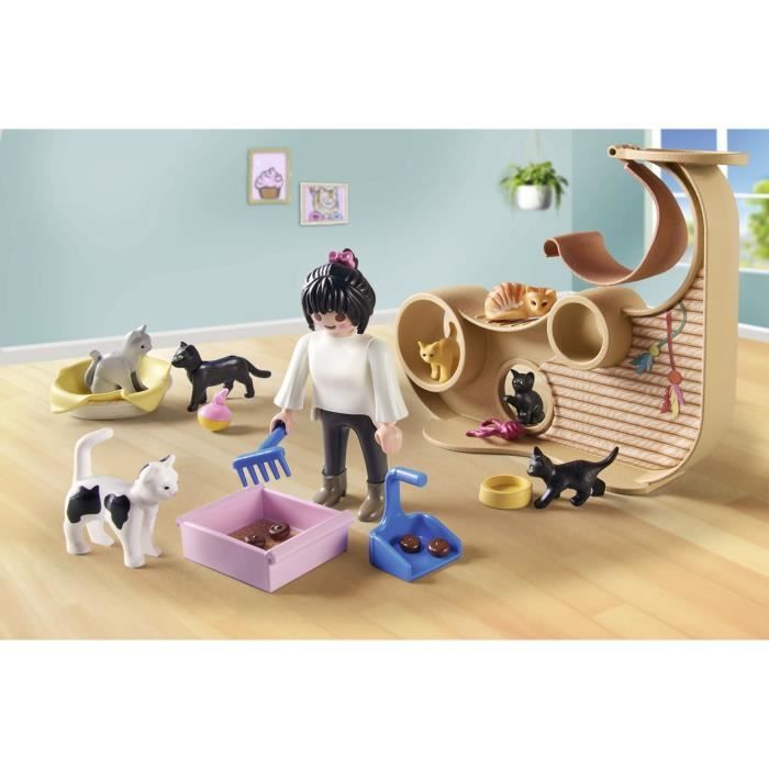 PLAYMOBIL 71744 Cat bar with 6 cats and characters