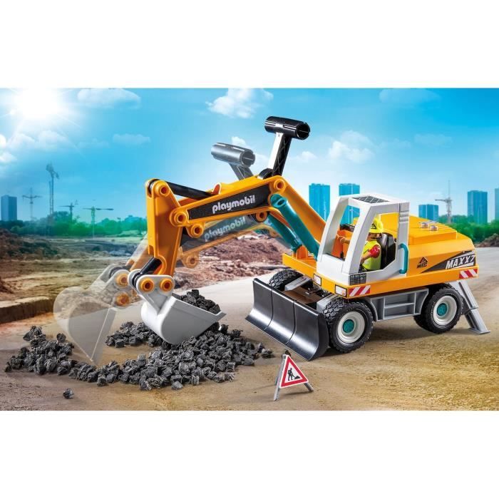 PLAYMOBIL 71749 Mechanical Excavator and Worker