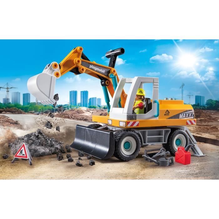 PLAYMOBIL 71749 Mechanical Excavator and Worker