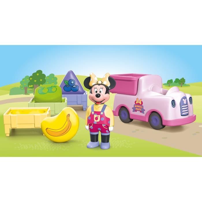 PLAYMOBIL Junior 71770 Minnie with Fruit Cart, Disney, 8 pieces, From 12 months