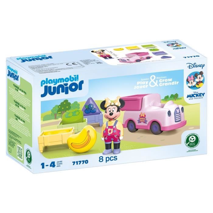 PLAYMOBIL Junior 71770 Minnie with Fruit Cart, Disney, 8 pieces, From 12 months