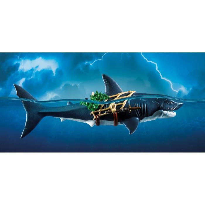 PLAYMOBIL 71793 Pirate and shark with articulated jaw