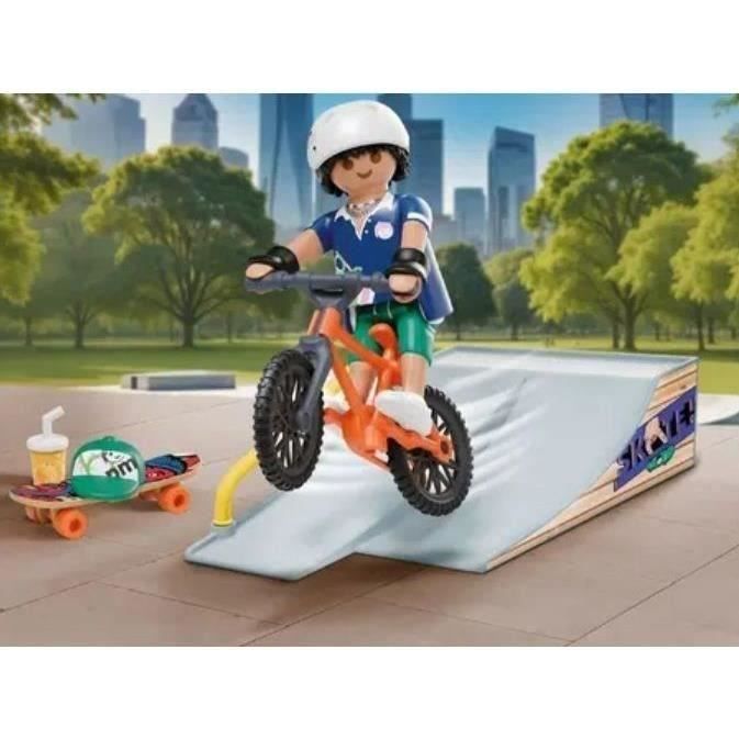 PLAYMOBIL 71798 Snowboarder with Slide Ramp