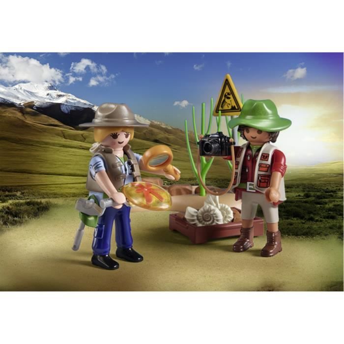 PLAYMOBIL 71805 Researchers and paleontological site with fossils, My Life, Dinos, 41 pieces, Ages 4 and up