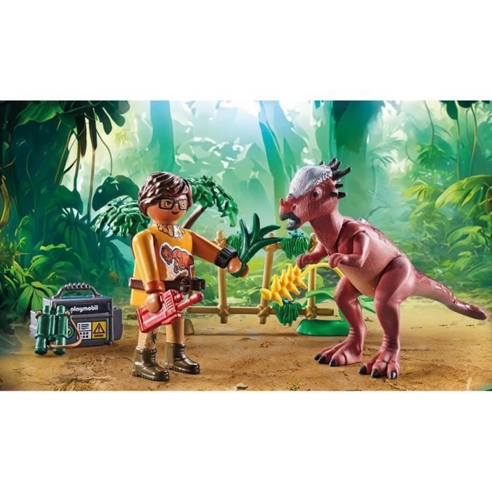 PLAYMOBIL 71822 Stygimoloch, Researcher and Accessories, Dinos, 37 pieces, Ages 4+