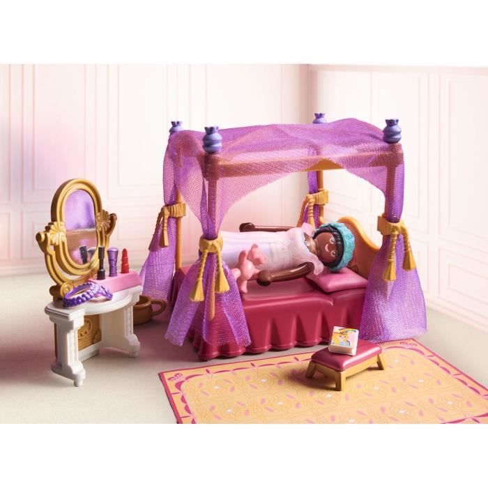 PLAYMOBIL 71847 Princess Bedroom with Four-Poster Bed
