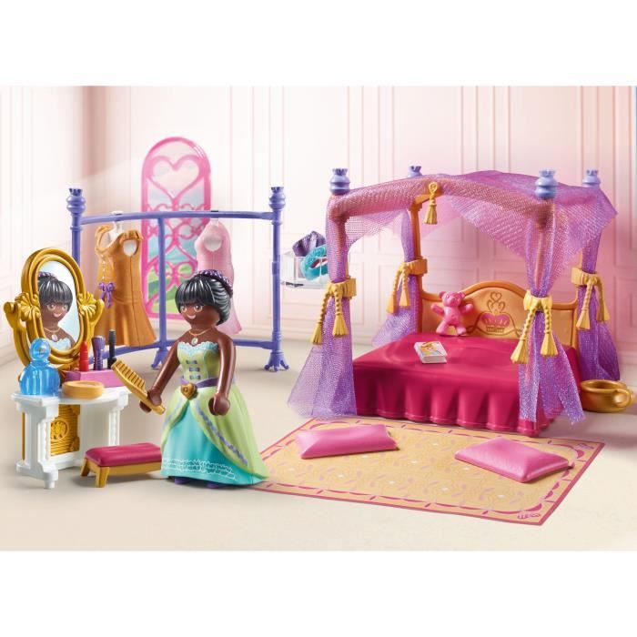 PLAYMOBIL 71847 Princess Bedroom with Four-Poster Bed