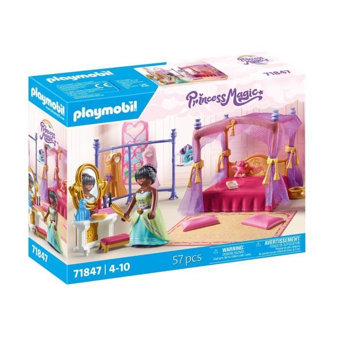PLAYMOBIL 71847 Princess Bedroom with Four-Poster Bed