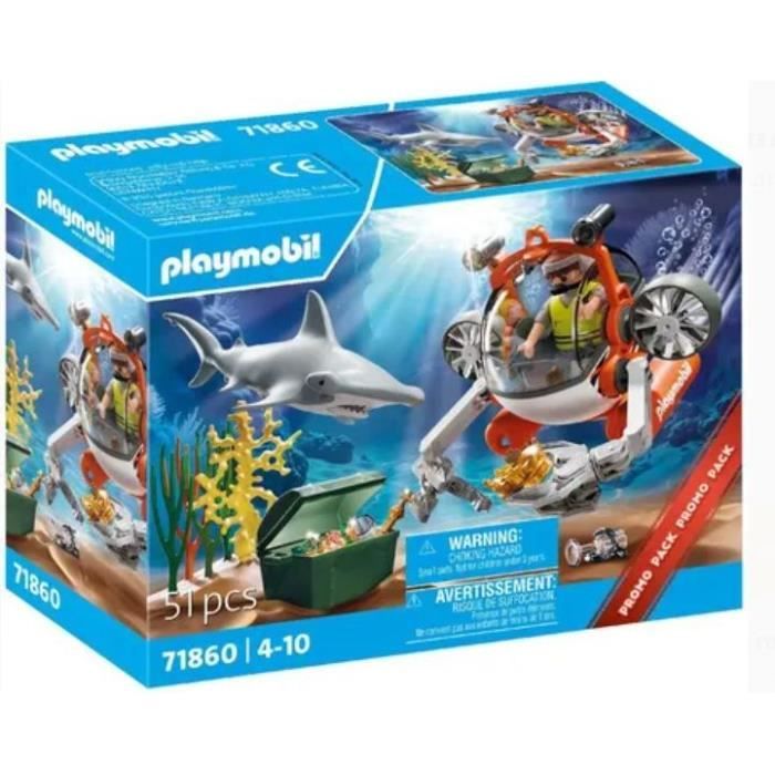 Playmobil 71860 Treasure Hunt with Submarine, Promo Packs