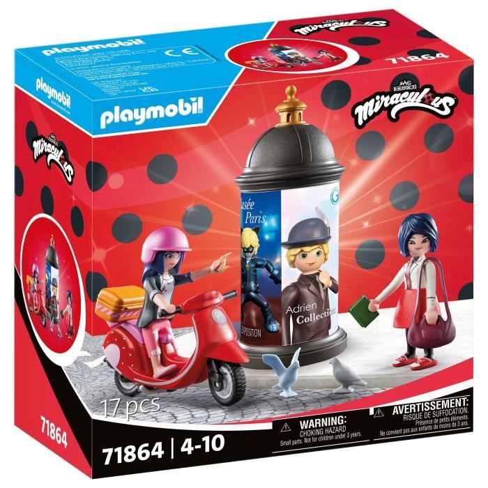 PLAYMOBIL 71864 Miraculous: Marinette on scooter & Kagami