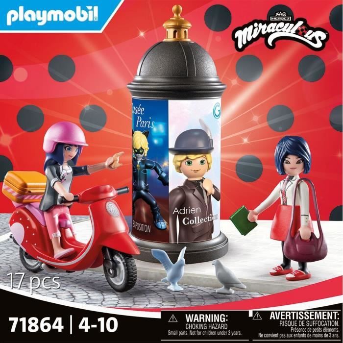 PLAYMOBIL 71864 Miraculous: Marinette on scooter & Kagami