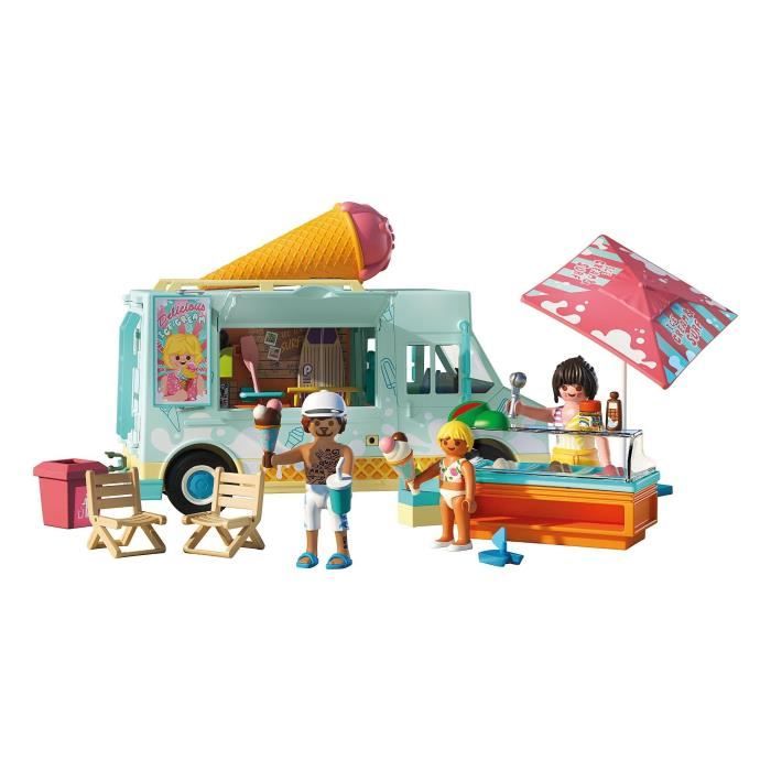 Playmobil 71904 Ice Cream Truck & 3 Figures, Beach Vacation