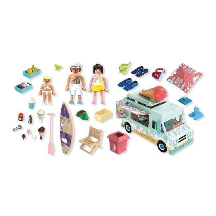 Playmobil 71904 Ice Cream Truck & 3 Figures, Beach Vacation