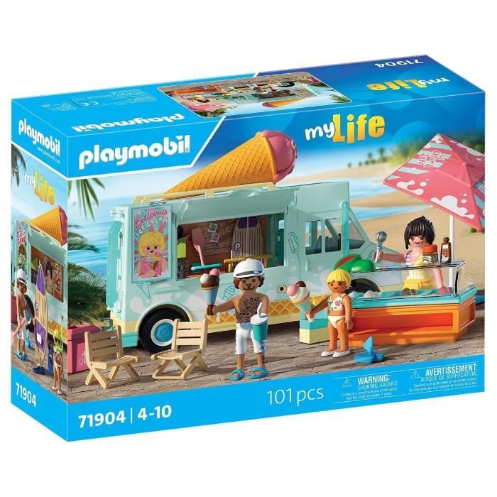 Playmobil 71904 Ice Cream Truck & 3 Figures, Beach Vacation