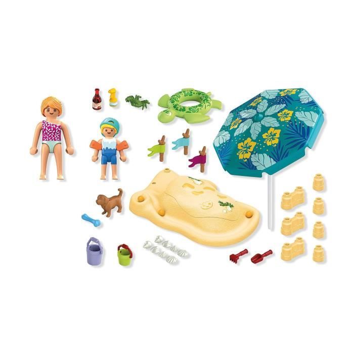 Playmobil 71906 Family Playing in the Sand at the Beach, Beach Holidays