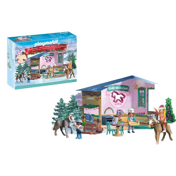 PLAYMOBIL 71952 Christmas Bakery Advent Calendar, Advent Calendars, Horses of Waterfall, 81 pieces, Ages 4 and up