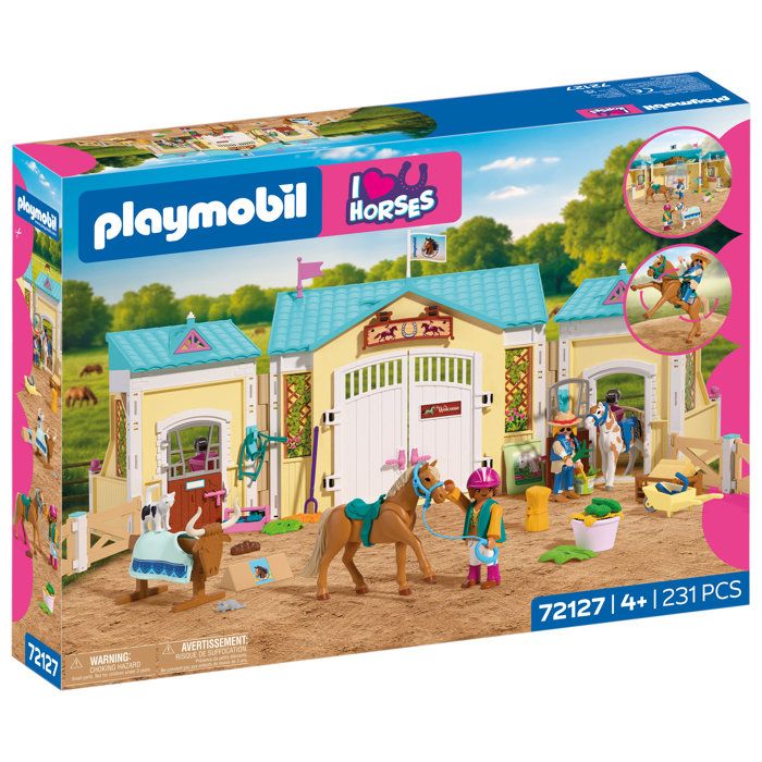 PLAYMOBIL I Love Horses 72127 Large Riding Center & 2 Horses
