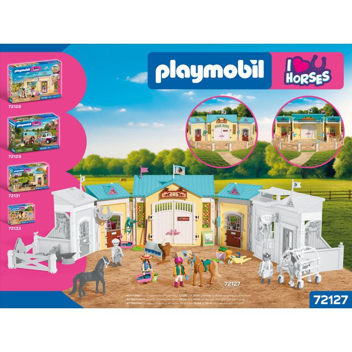 PLAYMOBIL I Love Horses 72127 Large Riding Center & 2 Horses