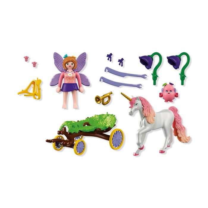 PLAYMOBIL 72216 Unicorn Carriage, Fantasy & Magic, 48 pieces, ages 4 and up