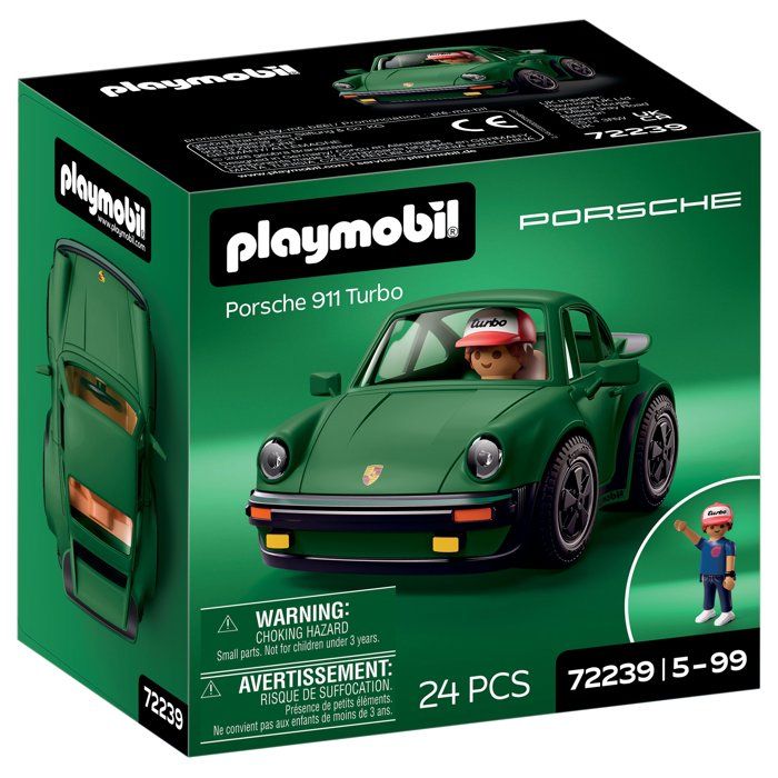 PLAYMOBIL 72239 Porsche 911 Turbo, Playmobil Icon Cars, Classic Cars, 24 pieces, Kidult, Ages 14 and up